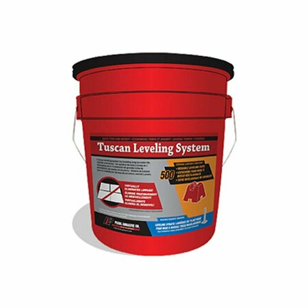 PEARL Tuscan Leveling System Bucket of 500 Caps TLSCAP500